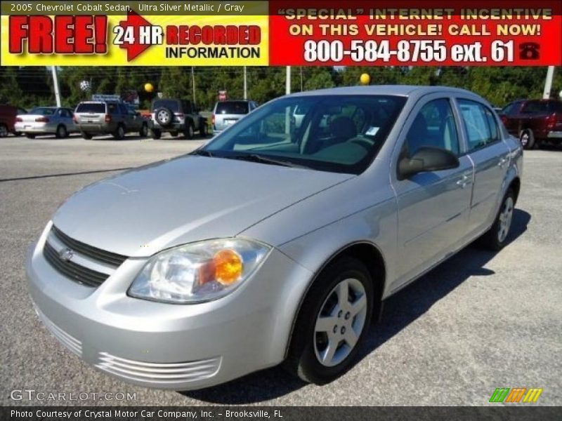 Ultra Silver Metallic / Gray 2005 Chevrolet Cobalt Sedan