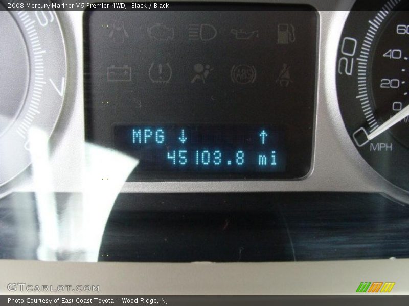 Black / Black 2008 Mercury Mariner V6 Premier 4WD