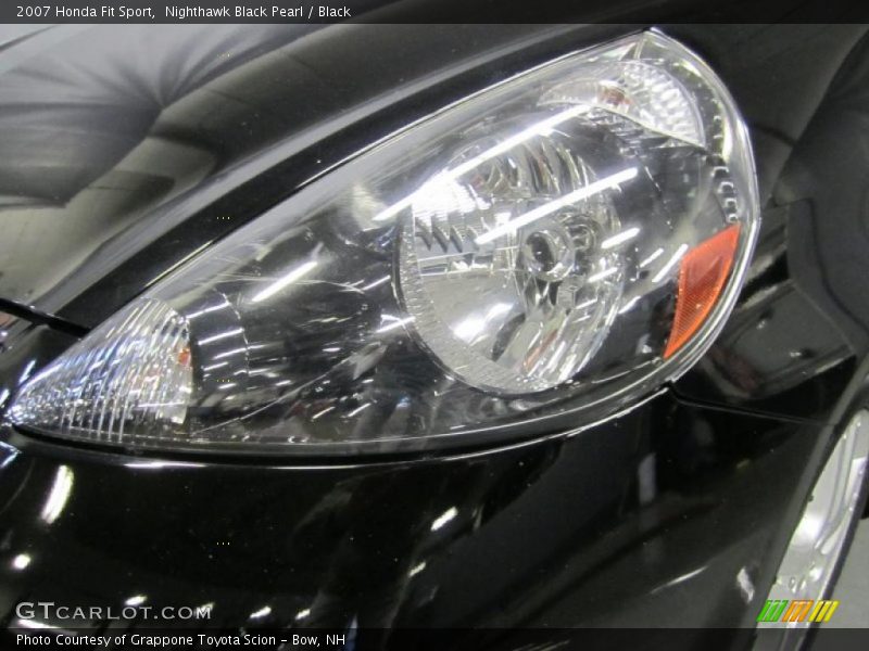 Nighthawk Black Pearl / Black 2007 Honda Fit Sport