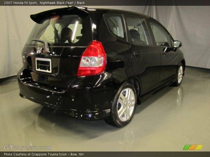 Nighthawk Black Pearl / Black 2007 Honda Fit Sport