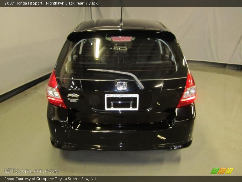 Nighthawk Black Pearl / Black 2007 Honda Fit Sport