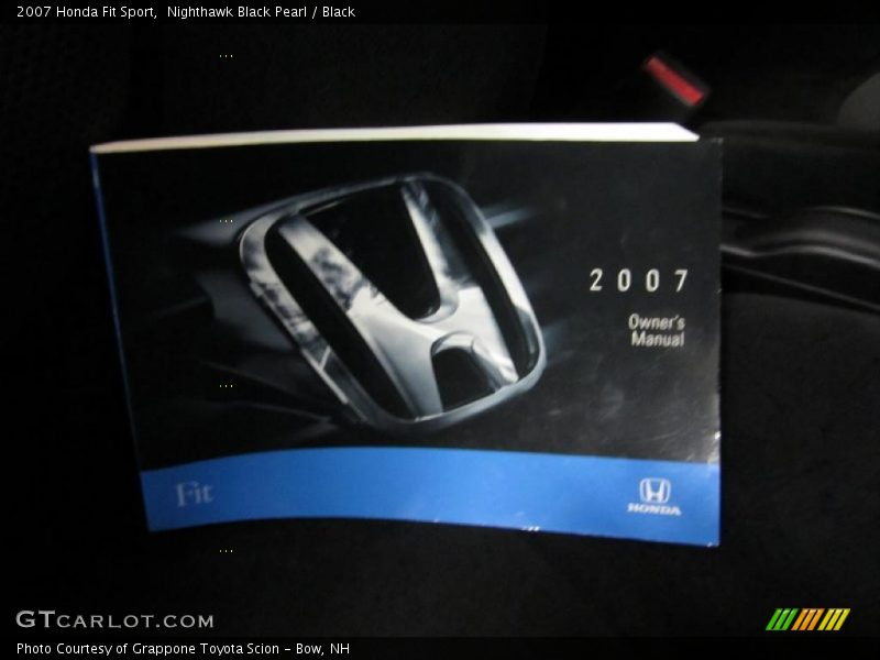 Nighthawk Black Pearl / Black 2007 Honda Fit Sport