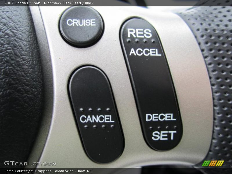 Nighthawk Black Pearl / Black 2007 Honda Fit Sport