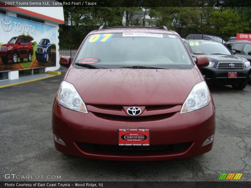 Salsa Red Pearl / Taupe 2007 Toyota Sienna XLE