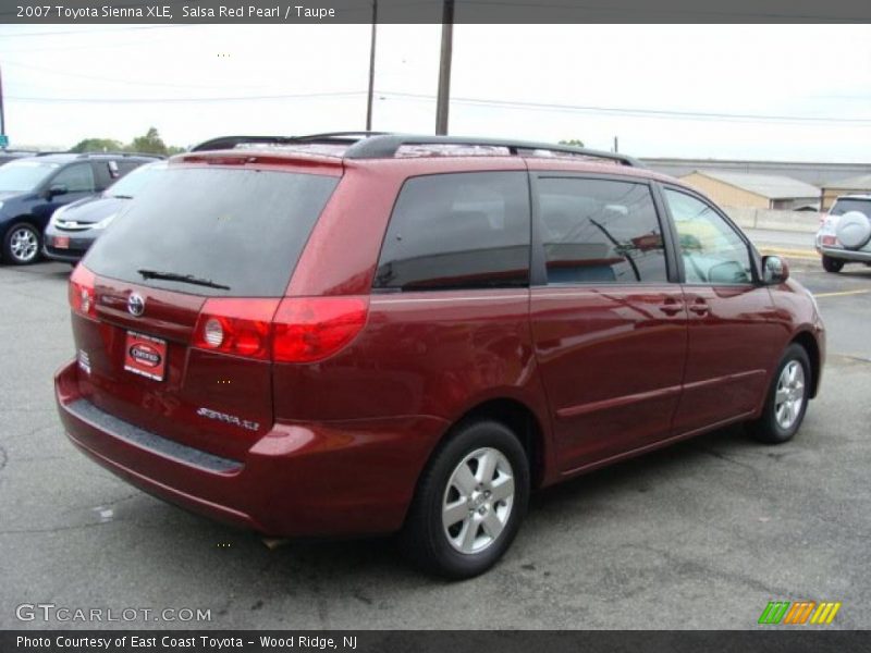 Salsa Red Pearl / Taupe 2007 Toyota Sienna XLE