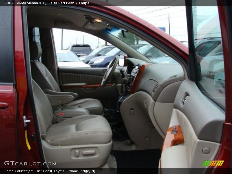 Salsa Red Pearl / Taupe 2007 Toyota Sienna XLE