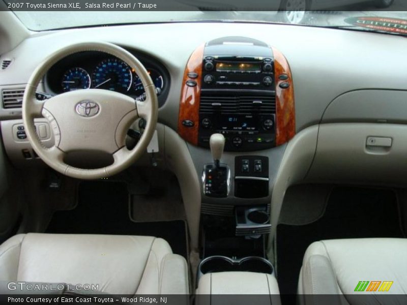 Salsa Red Pearl / Taupe 2007 Toyota Sienna XLE