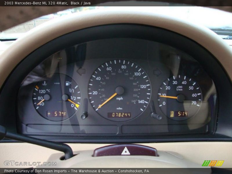  2003 ML 320 4Matic 320 4Matic Gauges
