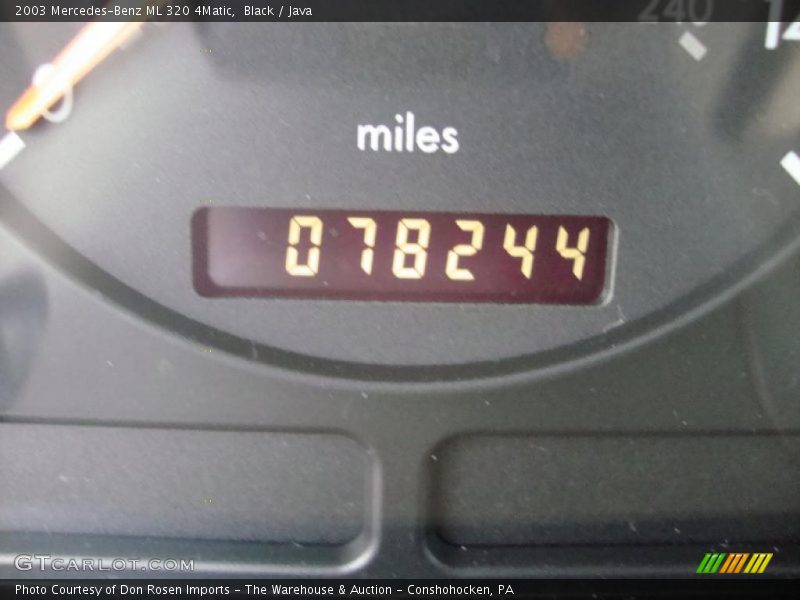 Black / Java 2003 Mercedes-Benz ML 320 4Matic