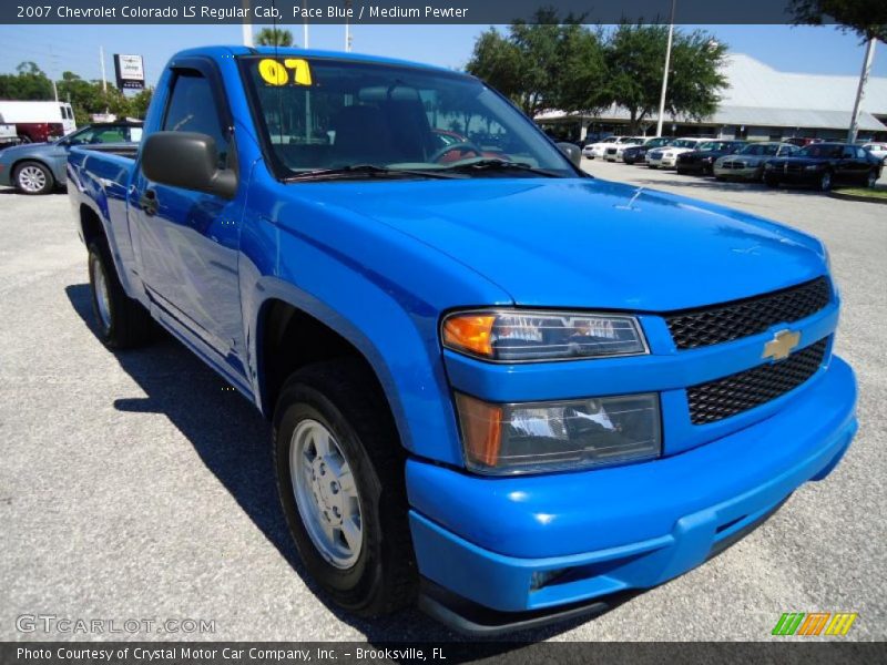 Pace Blue / Medium Pewter 2007 Chevrolet Colorado LS Regular Cab