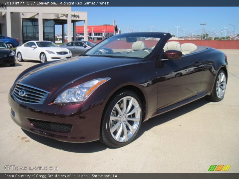 Front 3/4 View of 2010 G 37 Convertible