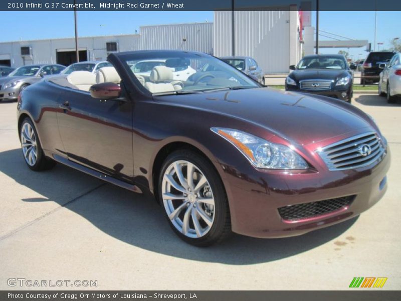  2010 G 37 Convertible Midnight Red Garnet