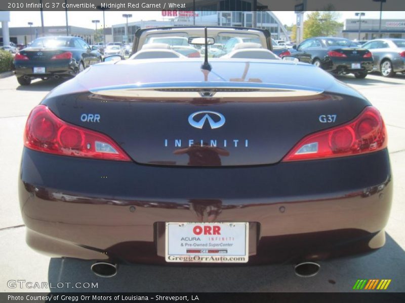 Midnight Red Garnet / Wheat 2010 Infiniti G 37 Convertible