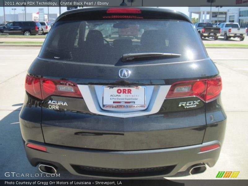 Crystal Black Pearl / Ebony 2011 Acura RDX Technology
