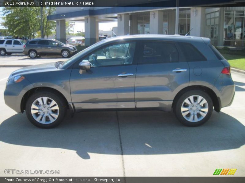 Polished Metal Metallic / Taupe 2011 Acura RDX