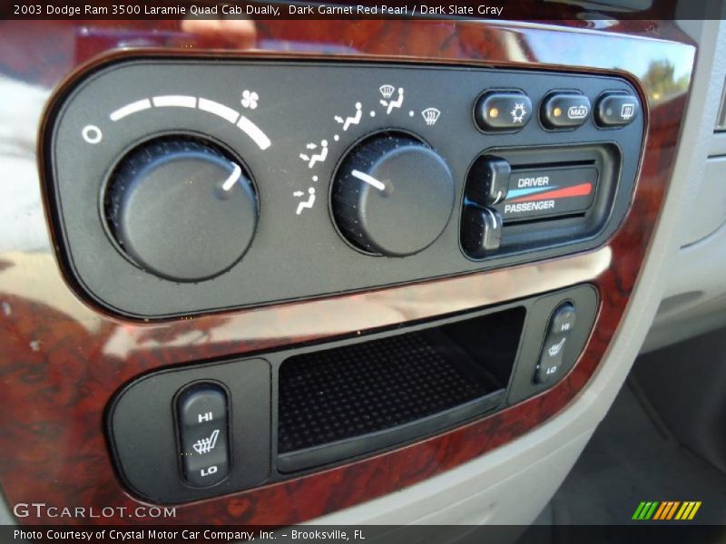 Dark Garnet Red Pearl / Dark Slate Gray 2003 Dodge Ram 3500 Laramie Quad Cab Dually
