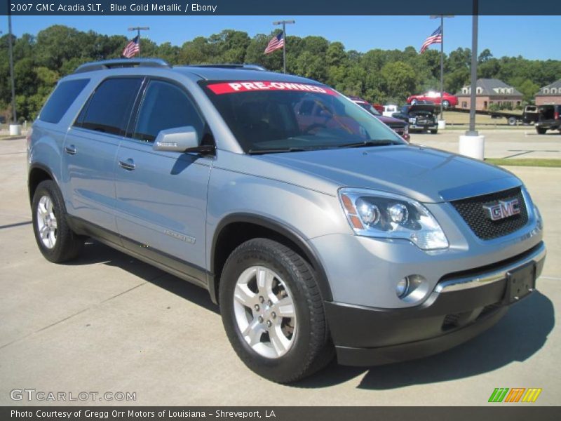 Blue Gold Metallic / Ebony 2007 GMC Acadia SLT