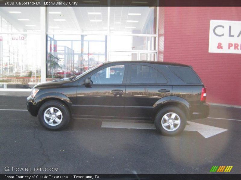 Ebony Black / Gray 2008 Kia Sorento LX