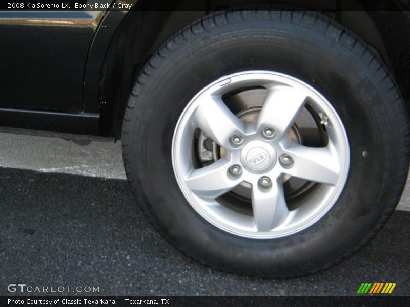 Ebony Black / Gray 2008 Kia Sorento LX