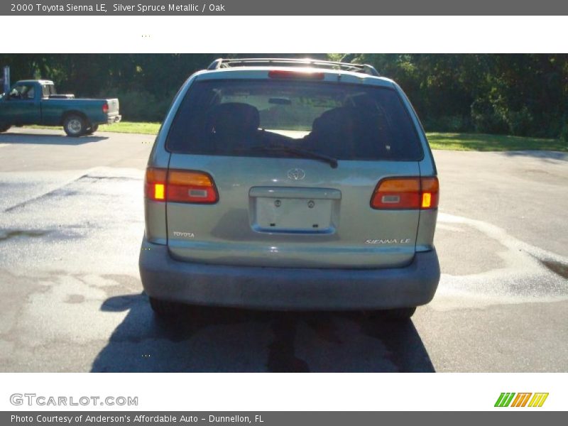 Silver Spruce Metallic / Oak 2000 Toyota Sienna LE