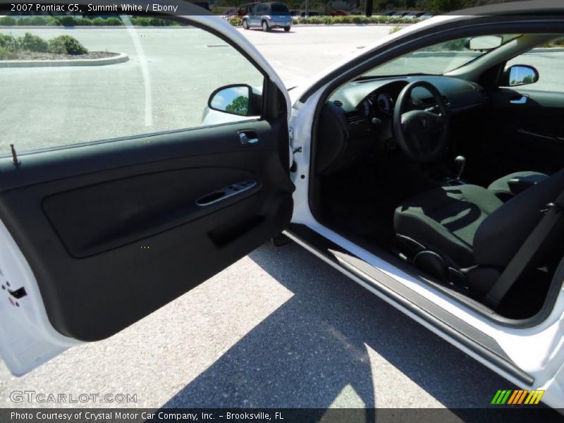 Summit White / Ebony 2007 Pontiac G5
