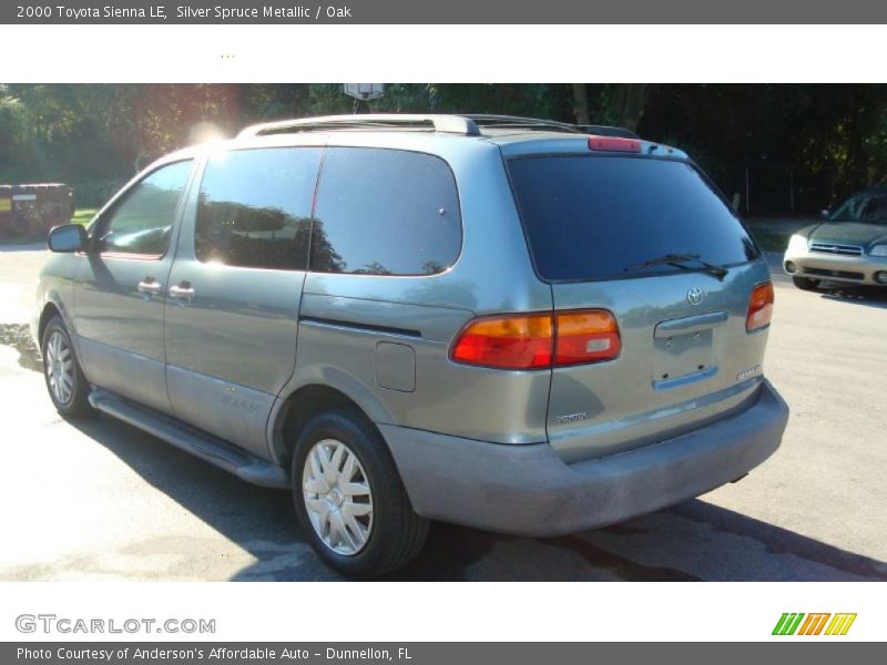 Silver Spruce Metallic / Oak 2000 Toyota Sienna LE
