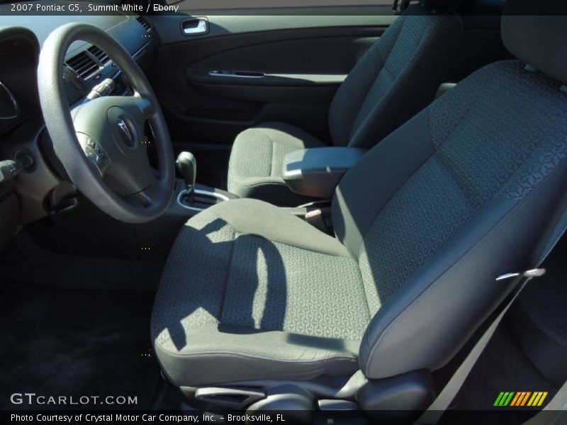 Summit White / Ebony 2007 Pontiac G5