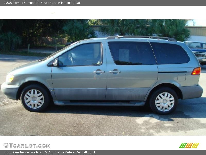 Silver Spruce Metallic / Oak 2000 Toyota Sienna LE