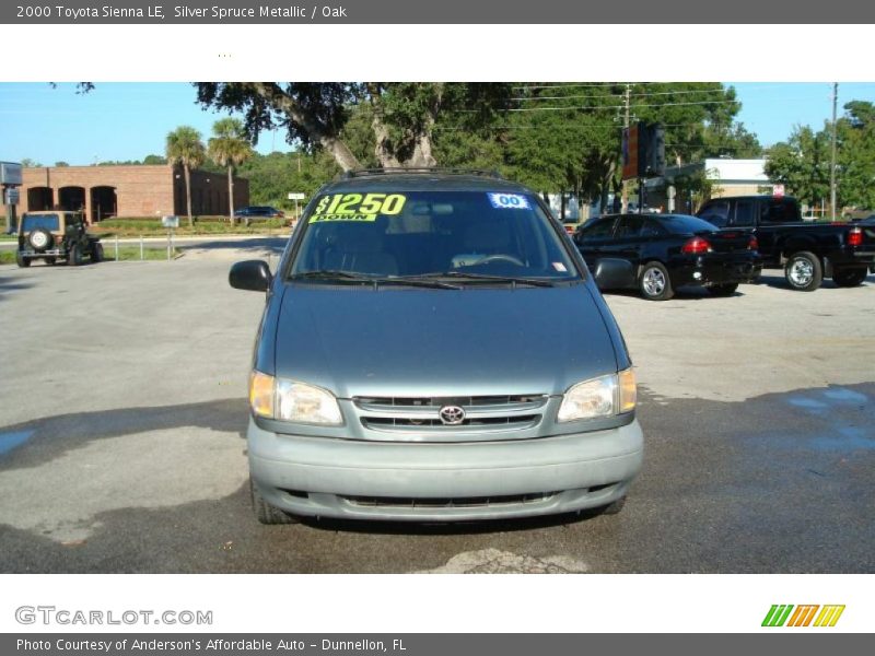 Silver Spruce Metallic / Oak 2000 Toyota Sienna LE