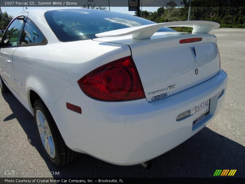 Summit White / Ebony 2007 Pontiac G5