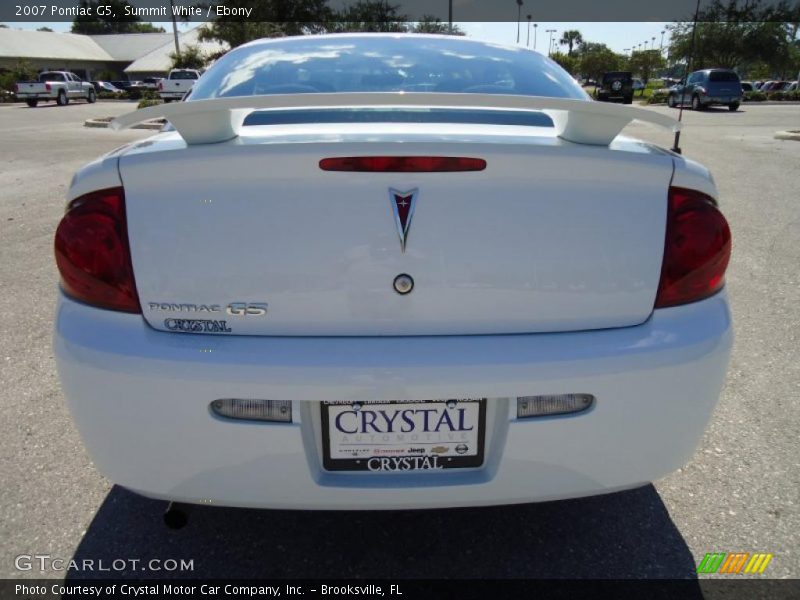 Summit White / Ebony 2007 Pontiac G5
