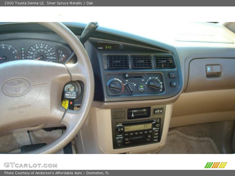 Silver Spruce Metallic / Oak 2000 Toyota Sienna LE