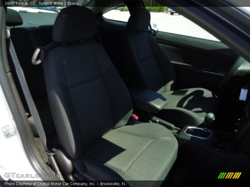 Summit White / Ebony 2007 Pontiac G5