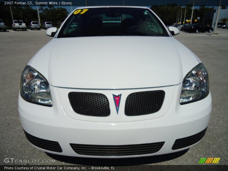 Summit White / Ebony 2007 Pontiac G5