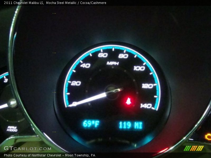 Mocha Steel Metallic / Cocoa/Cashmere 2011 Chevrolet Malibu LS