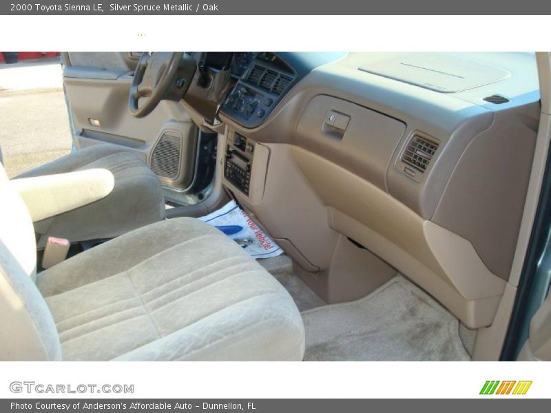 Silver Spruce Metallic / Oak 2000 Toyota Sienna LE