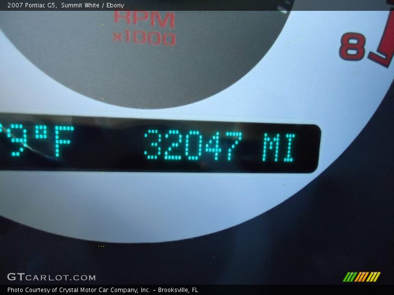 Summit White / Ebony 2007 Pontiac G5