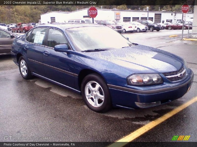 Superior Blue Metallic / Medium Gray 2003 Chevrolet Impala LS
