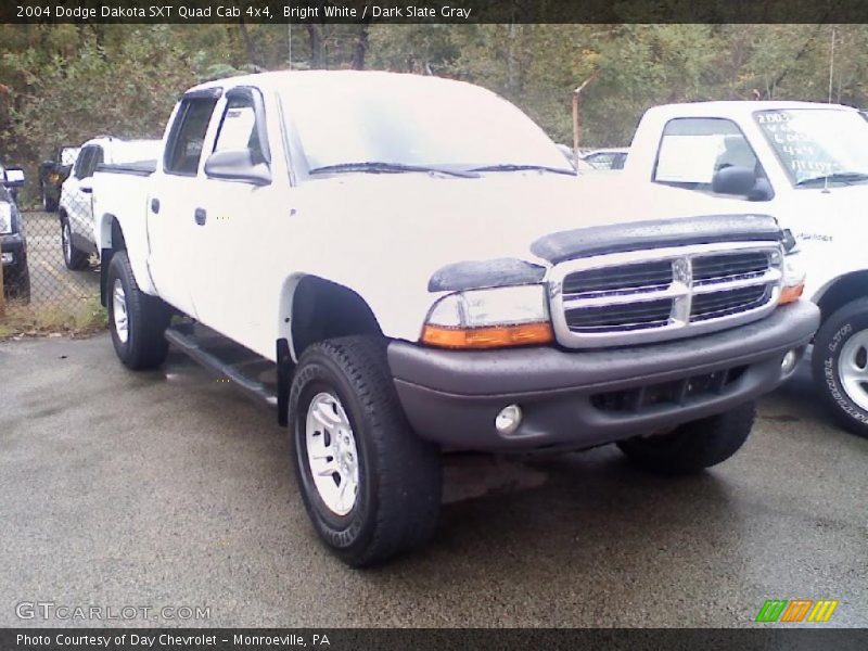 Bright White / Dark Slate Gray 2004 Dodge Dakota SXT Quad Cab 4x4