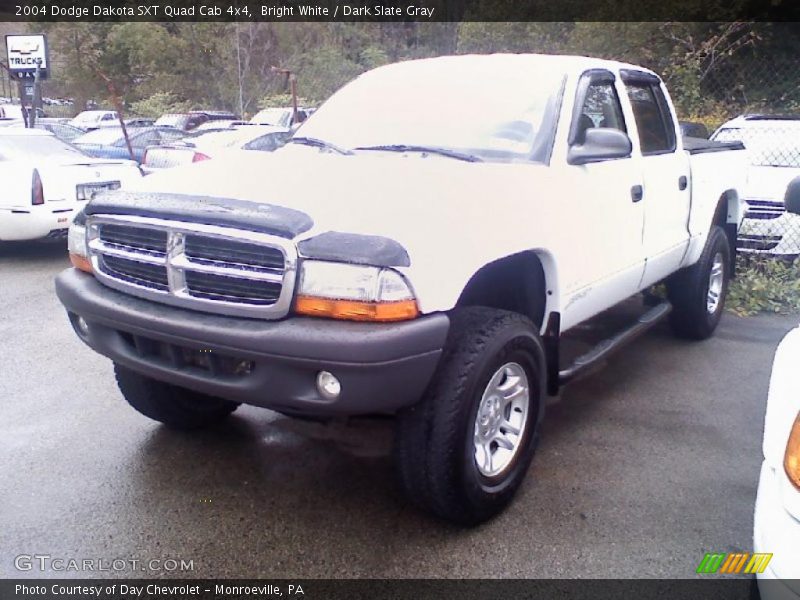 Bright White / Dark Slate Gray 2004 Dodge Dakota SXT Quad Cab 4x4