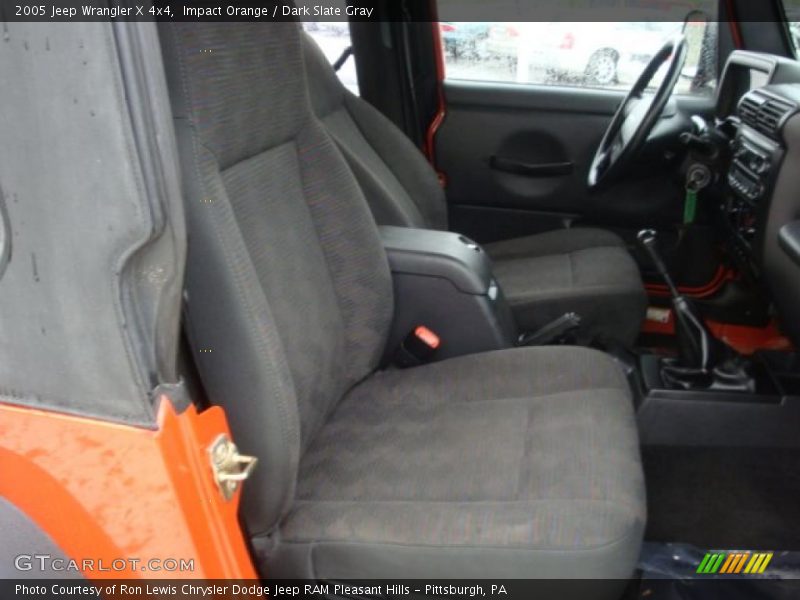 Impact Orange / Dark Slate Gray 2005 Jeep Wrangler X 4x4