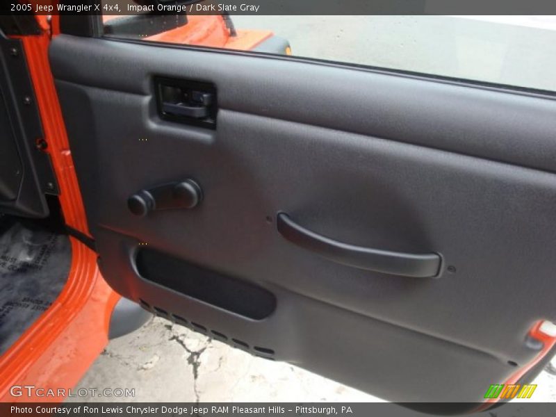 Impact Orange / Dark Slate Gray 2005 Jeep Wrangler X 4x4