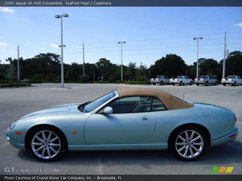 Seafrost Pearl / Cashmere 2005 Jaguar XK XK8 Convertible