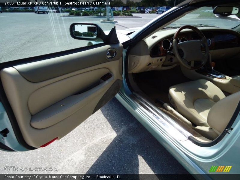 Seafrost Pearl / Cashmere 2005 Jaguar XK XK8 Convertible