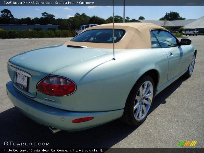 Seafrost Pearl / Cashmere 2005 Jaguar XK XK8 Convertible