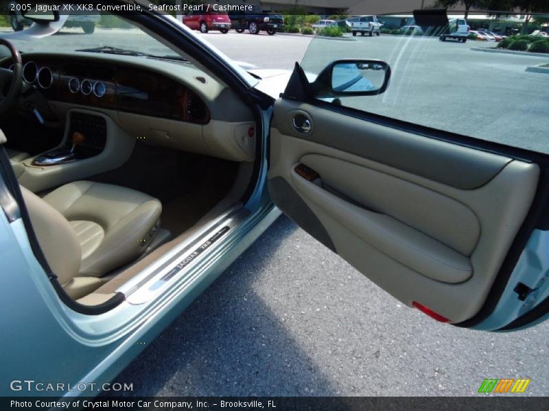 Seafrost Pearl / Cashmere 2005 Jaguar XK XK8 Convertible