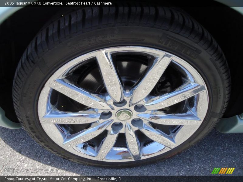 Seafrost Pearl / Cashmere 2005 Jaguar XK XK8 Convertible