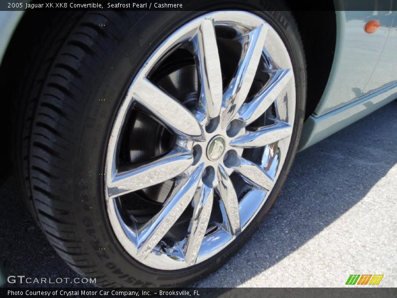 Seafrost Pearl / Cashmere 2005 Jaguar XK XK8 Convertible