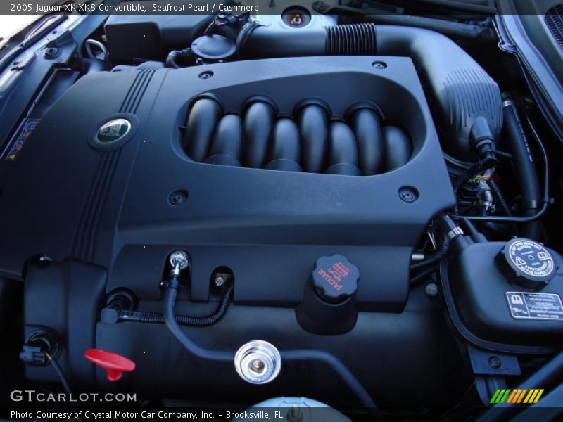 Seafrost Pearl / Cashmere 2005 Jaguar XK XK8 Convertible