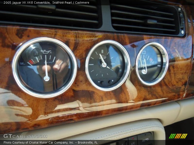 Seafrost Pearl / Cashmere 2005 Jaguar XK XK8 Convertible